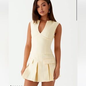 Peppermayo cassia mini yellow dress